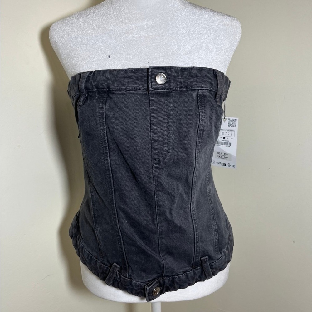 ZARA DENIM CORSET